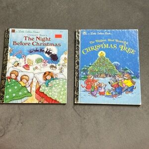 2 Christmas Little Golden Books